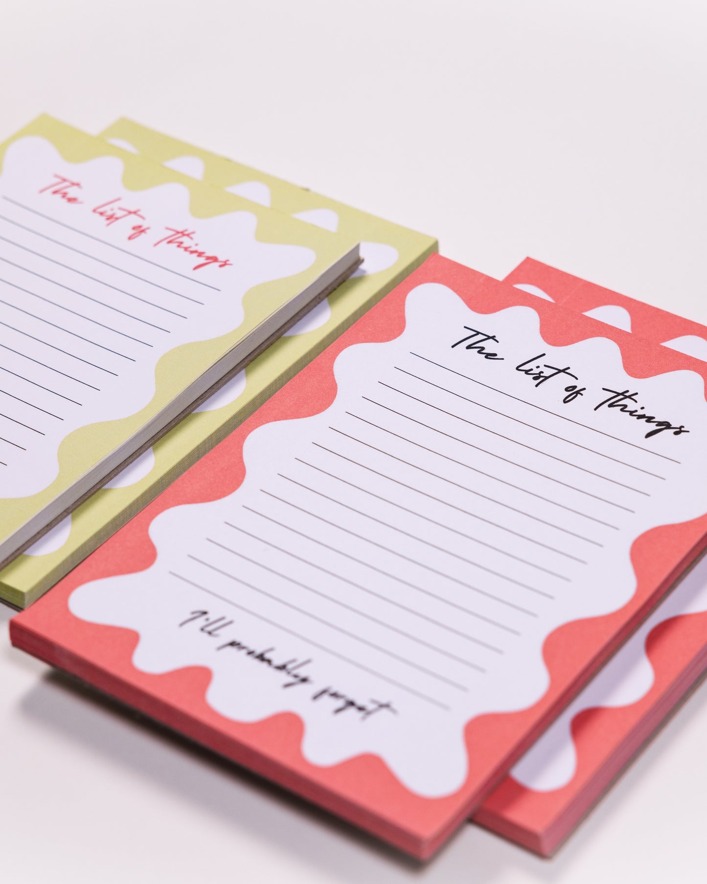 Notatblokk – "The List of Things I'll Probably Forget"