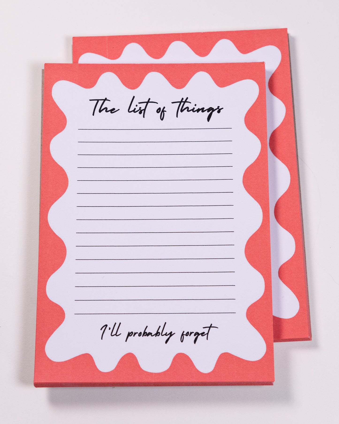 Notatblokk – "The List of Things I'll Probably Forget"